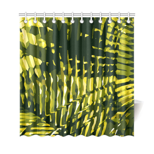 Tropical Leaves Beautiful Nature Pattern Shower Curtain 69"x72"