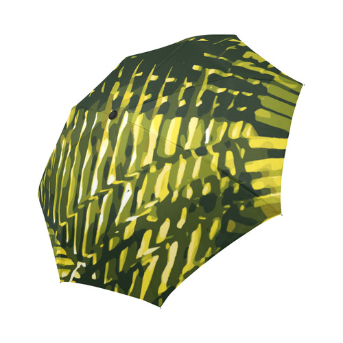 Tropical Leaves Beautiful Nature Pattern Auto-Foldable Umbrella (Model U04)