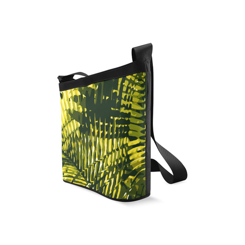 Tropical Leaves Beautiful Nature Pattern Crossbody Bags (Model 1613)