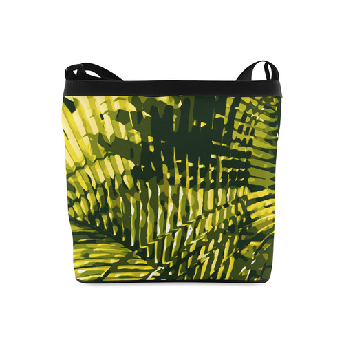 Tropical Leaves Beautiful Nature Pattern Crossbody Bags (Model 1613)