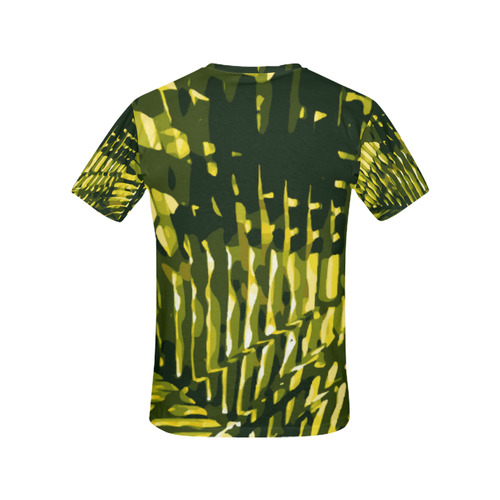 Tropical Leaves Beautiful Nature Pattern All Over Print T-Shirt for Women (USA Size) (Model T40)