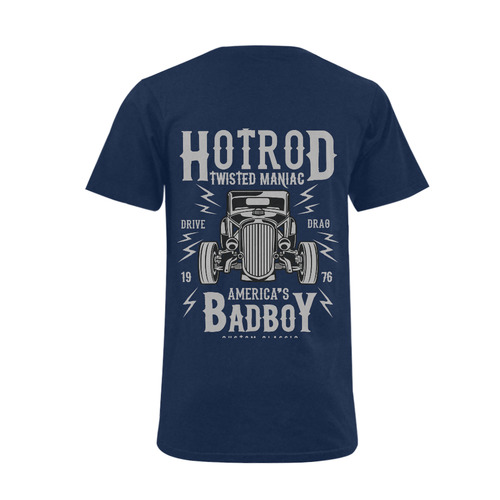 Twisted Hotrod Men's V-Neck T-shirt  Big Size(USA Size) (Model T10)
