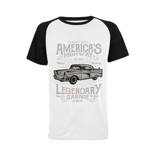 America's  Highway Men's Raglan T-shirt (USA Size) (Model T11)