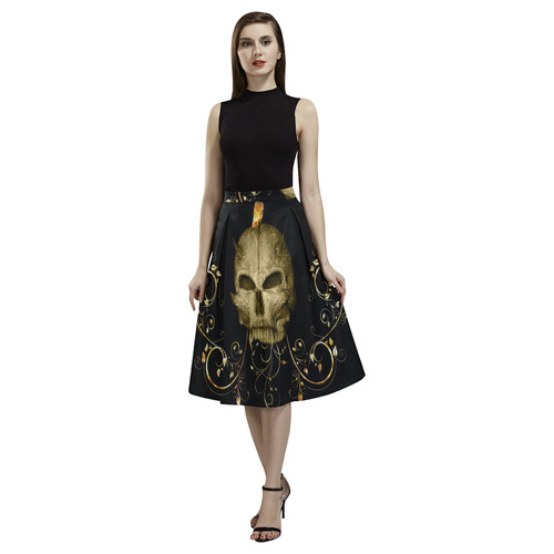 The golden skull Aoede Crepe Skirt (Model D16)