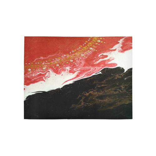 September Dreaming Red Area Rug 5'3''x4'
