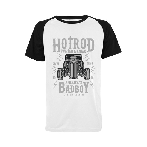 Twisted Hotrod Men's Raglan T-shirt (USA Size) (Model T11)