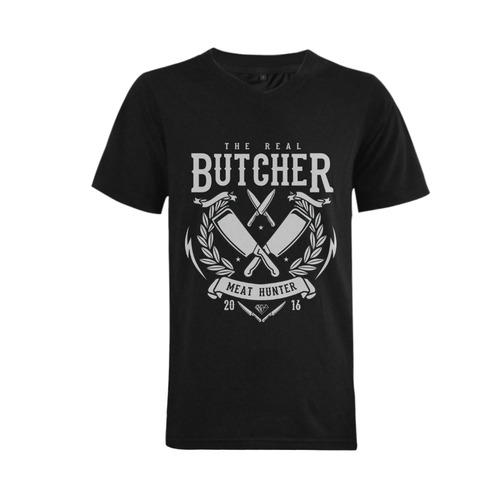 The Real Butcher Men's V-Neck T-shirt  Big Size(USA Size) (Model T10)