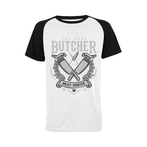 The Real Butcher Men's Raglan T-shirt (USA Size) (Model T11)