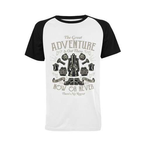 The Great Adventure Men's Raglan T-shirt (USA Size) (Model T11)