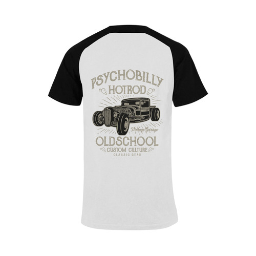 Psychobilly Hotrod Men's Raglan T-shirt (USA Size) (Model T11)