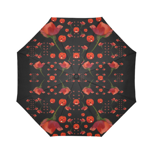 pumkins and roses from the fantasy garden Auto-Foldable Umbrella (Model U04)