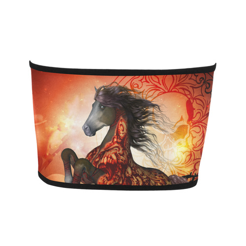 Awesome creepy horse with skulls Bandeau Top