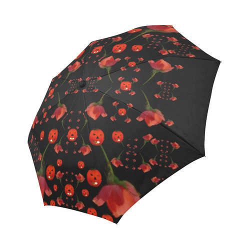 pumkins and roses from the fantasy garden Auto-Foldable Umbrella (Model U04)