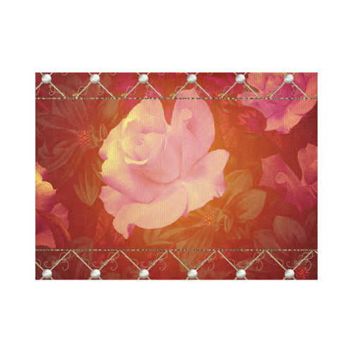 Beautiful soft roses Placemat 14’’ x 19’’ (Set of 4)