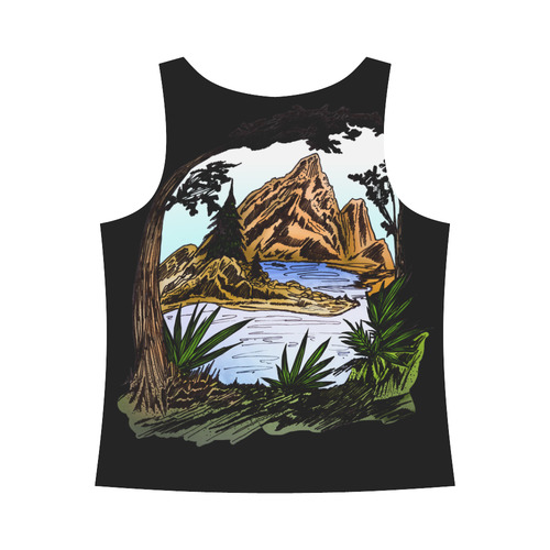 The Outdoors All Over Print Tank Top for Women (Model T43)