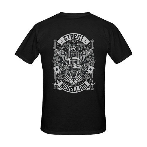 Street Rebellion Black Men's Slim Fit T-shirt (Model T13)