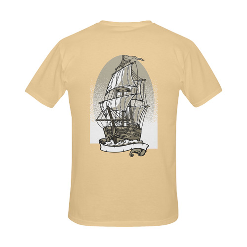 Ship Beige Men's Slim Fit T-shirt (Model T13)