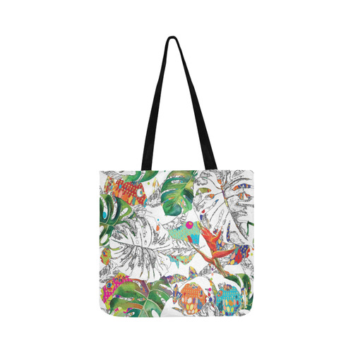 FishTropics White Reusable Shopping Bag Model 1660 Template FishTropics Reusable Shopping Bag Model 1660 (Two sides)