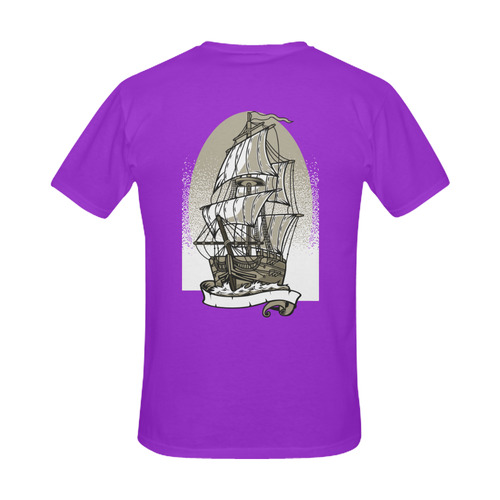 Ship Purple Men's Slim Fit T-shirt (Model T13)