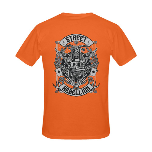 Street Rebellion Orange Men's Slim Fit T-shirt (Model T13)