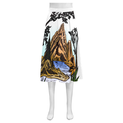 The Outdoors Mnemosyne Women's Crepe Skirt (Model D16)