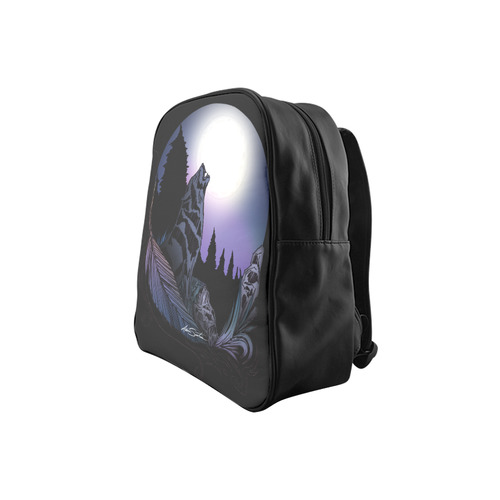 Howling Wolf School Backpack (Model 1601)(Small)