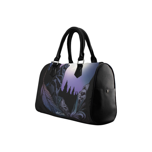 Howling Wolf Boston Handbag (Model 1621)