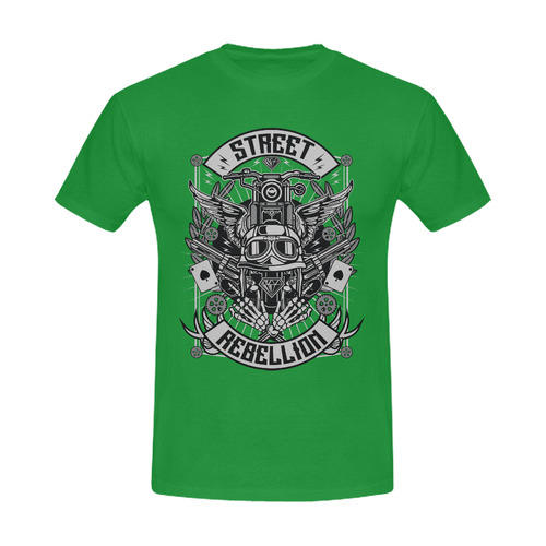 Street Rebellion Green Men's Slim Fit T-shirt (Model T13)
