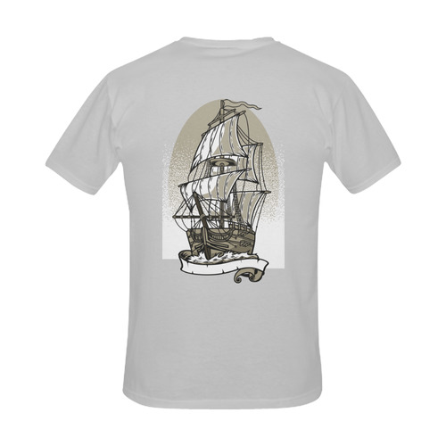 Ship Grey Men's Slim Fit T-shirt (Model T13)