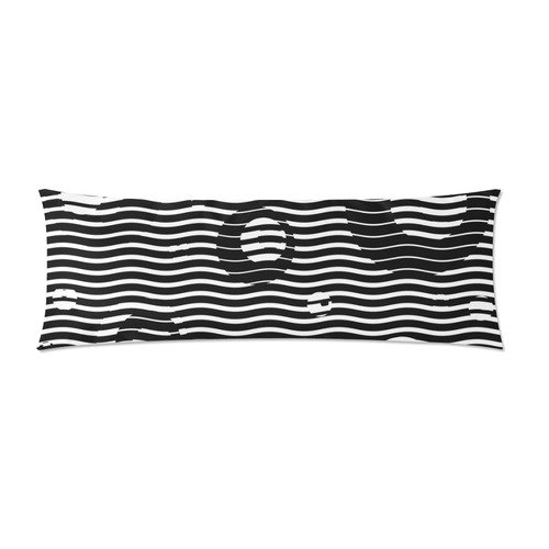 Waves Custom Zippered Pillow Case 21"x60"(Two Sides)