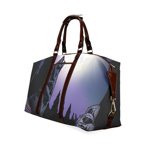 Howling Wolf Classic Travel Bag (Model 1643) Remake