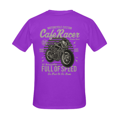 Cafe Racer Purple Men's Slim Fit T-shirt (Model T13)