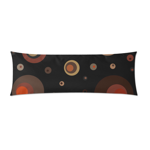 Fall Circles Custom Zippered Pillow Case 21"x60"(Two Sides)
