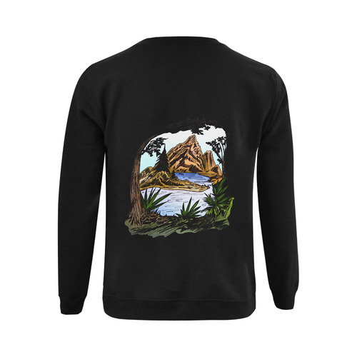 The Outdoors Gildan Crewneck Sweatshirt(NEW) (Model H01)