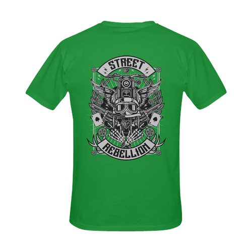 Street Rebellion Green Men's Slim Fit T-shirt (Model T13)