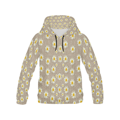 Star fall of fantasy flowers on pearl lace