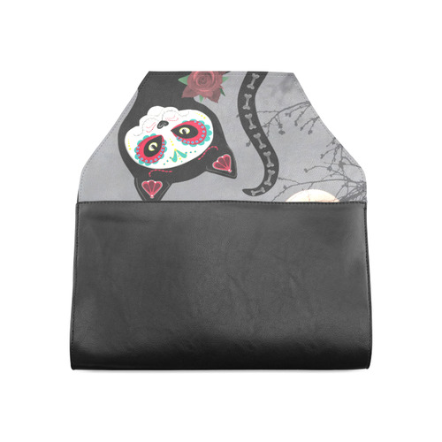 Day of the Dead Cat Clutch Bag (Model 1630)