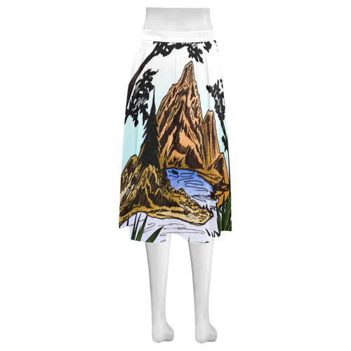 The Outdoors Mnemosyne Women's Crepe Skirt (Model D16)