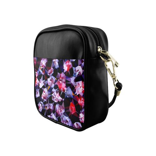 Plums Fresh Fruit Abstract Triangles Sling Bag (Model 1627)