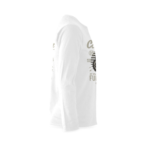 Cafe Racer White Sunny Men's T-shirt (long-sleeve) (Model T08)