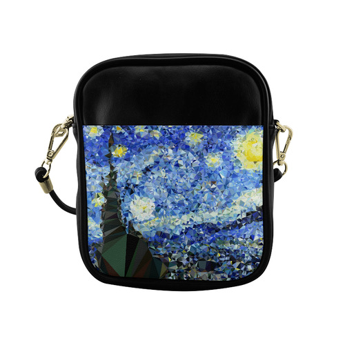 Starry Night Triangles After Van Gogh Sling Bag (Model 1627)