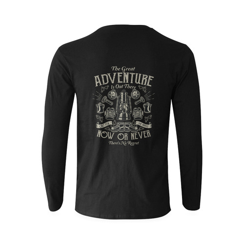 The Great Adventure Black Sunny Men's T-shirt (long-sleeve) (Model T08)