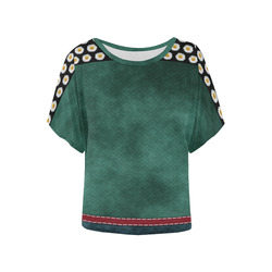 Sahra by Vaatekaappi Women's Batwing-Sleeved Blouse T shirt (Model T44)