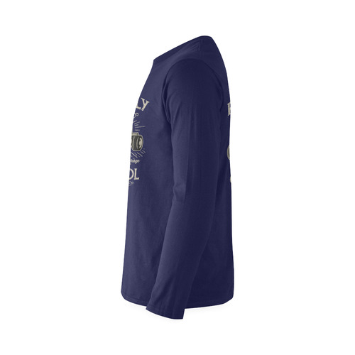 Psychobilly Hotrod Blue Sunny Men's T-shirt (long-sleeve) (Model T08)