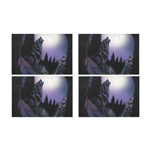 Howling Wolf Placemat 12’’ x 18’’ (Set of 4)