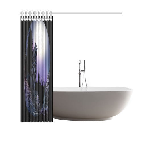 Howling Wolf Shower Curtain 69"x70"