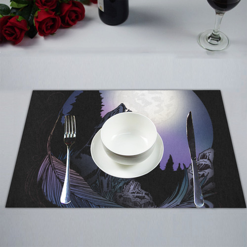 Howling Wolf Placemat 14’’ x 19’’ (Six Pieces)