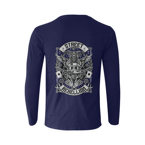 Street Rebellion Blue Sunny Men's T-shirt (long-sleeve) (Model T08)