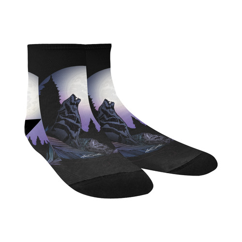 Howling Wolf Quarter Socks