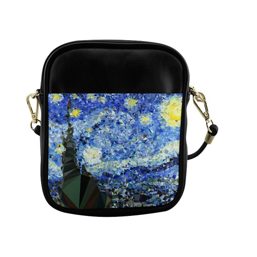 Starry Night Triangles After Van Gogh Sling Bag (Model 1627)